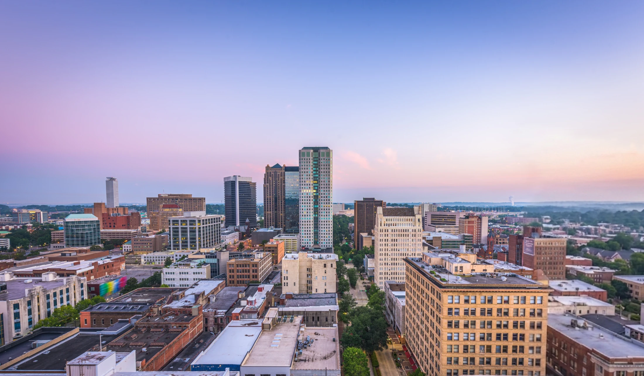 Birmingham, AL Skyline Background